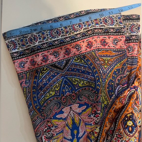 OVI Wide Leg Blue Orange Pants Size S - Picture 4 of 5